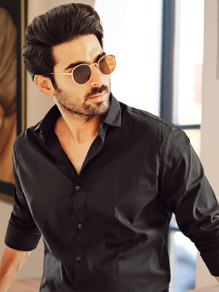 Lunar Black - Formal Shirts For Men black