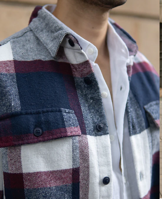 navy and wine flannel checks shirt navy and wine flannel checks shirt