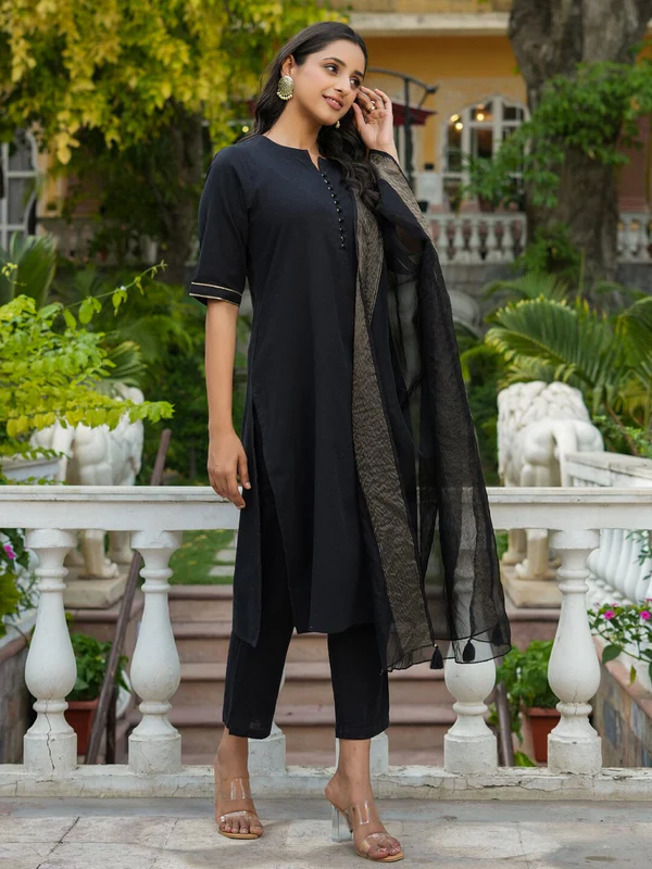 women kurta set with orgenza dupatta women kurta set with orgenza dupatta