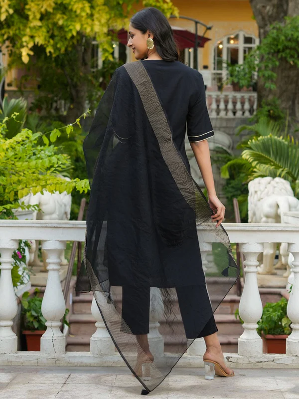 women kurta set with orgenza dupatta women kurta set with orgenza dupatta